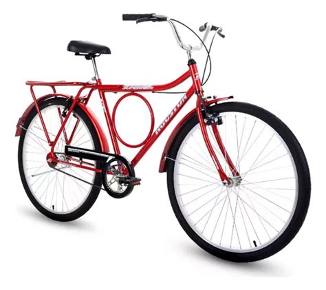 Bicicleta Aro 26 Freio V Brake Cbag Super Forte Vb Houston Cor Vermelho Mercadolivre