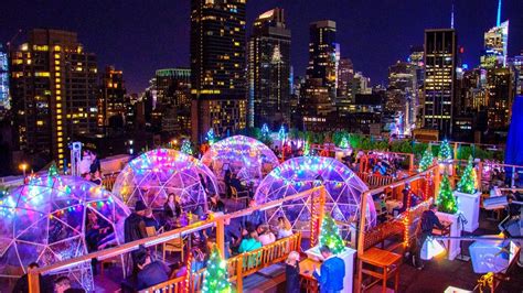 As warm (and often humid). 230 Fifth In New York Features Magical Rooftop Igloos
