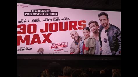 Vanessa guide, tarek boudali, philippe lacheau and others. 30 Jours Max : Review et avant première au CGR de Niort ...