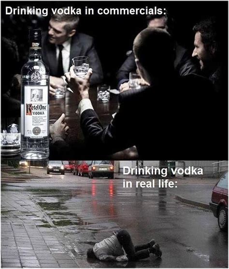 ﻿drinking Vodka In Commercials Drinking Vodka In Real Life Vodka