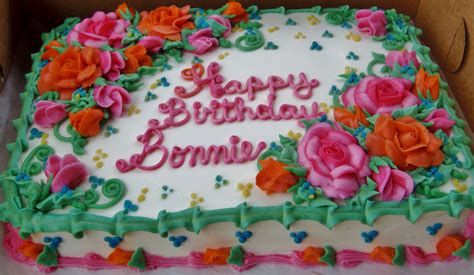Buttercream Flower Sheet Cake In Coral And Pinks W Corner Sprays Of