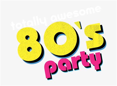 80s Party Clip Art