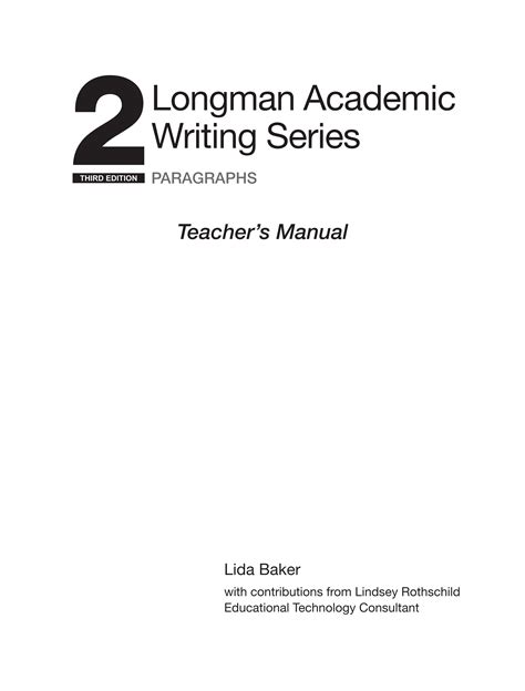 Download Pdf Longman Academic Writing Series Volume 2 Teachers