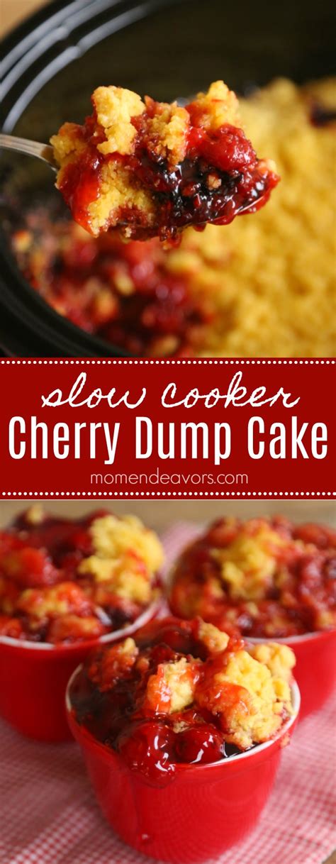 Easy Slow Cooker Cherry Dump Cake Mom Endeavors