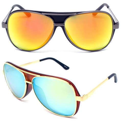 New Classic Fashion Mens Retro Metal Plastic Aviator Vintage Designer Sunglasses Ebay