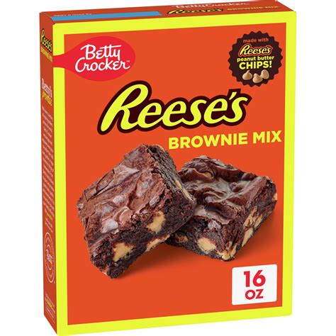 Betty Crocker Reeses Brownie Mix With Reeseâ S Peanut Butter Chips 16