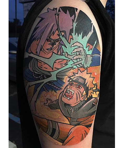 Naruto Vs Sasuke By Chris Mesi At Relic Tattoo In Horsham Pa Tattoos