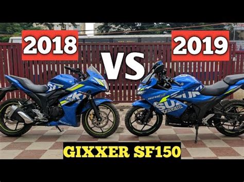 Suzuki gixxer sf top speed: 2019 Suzuki Gixxer SF 150 vs 2018 Suzuki Gixxer SF 150 ...