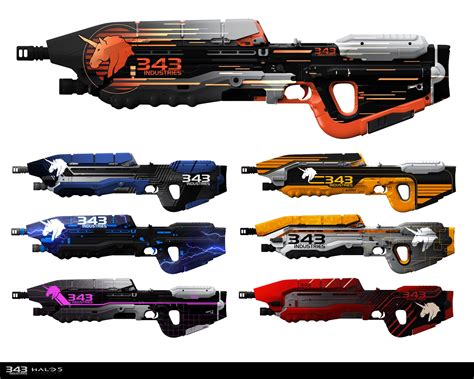 Artstation Weapon Skins For Halo 5 Guardians Sam Brown Halo Armor