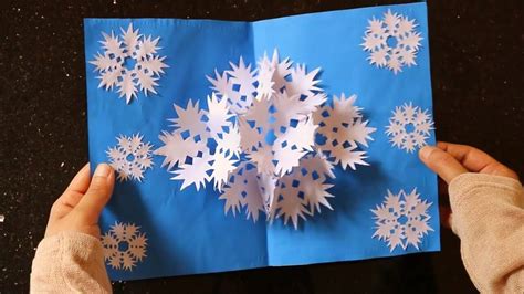 This gorgeous 3d heart card makes a perfect valentine card for kids to give to friends or family. 3D Snowflake Pop up Card - DIY Paper Craft | Pop up flower cards, Handmade craft cards, Diy pop ...