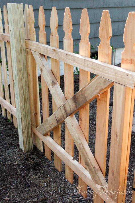 How To Build And Install A Gate Fence Gate Design Picket Fence Gate
