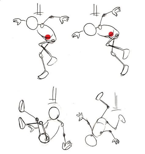Jumping Vs Falling Stick Figure Animation Drawing Tutorial Human