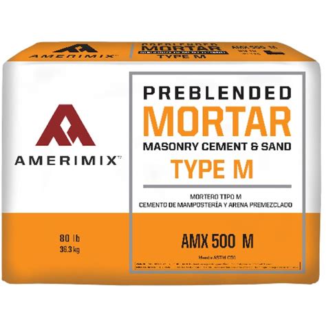 Amerimix Pre Blended 80 Lb Gray Type M Mortar Mix In The Mortar Mix