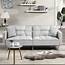 Clearance Upholstery Fabric Sofa Bed Modern Futon With Metal 
