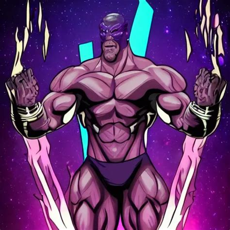 Ultra Gigachad Sigma Male Thanos Flexing Stable Diffusion Openart