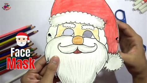 How To Make Santa Claus Mask At Home Santa Claus Face Mask