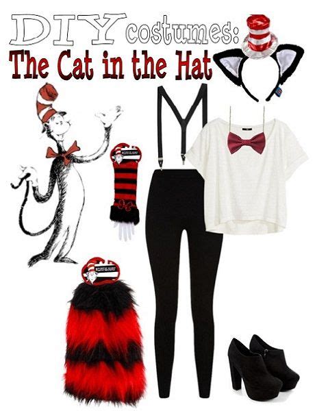 Diy Costumes The Cat In The Hat Outfits With Hats Diy Costumes