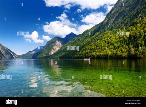 Stunning Deep Green Waters Of Konigssee Known As Germanys Deepest And