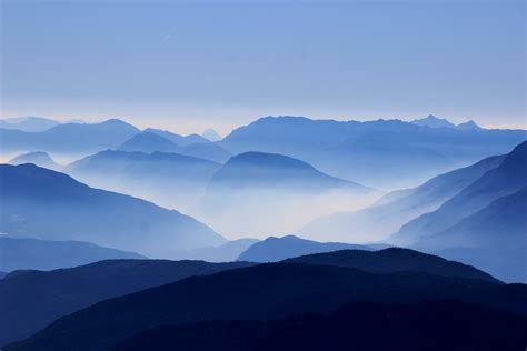 Gambar Pemandangan Horison Gurun Gunung Awan Langit Kabut