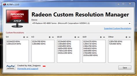 Radeon Custom Resolution Manager Custom Resolution Amd Radeon