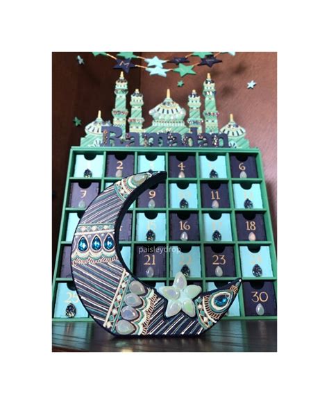 Dusk Ramadan Mosque Advent Calendar And Decorations Set Gold Etsy