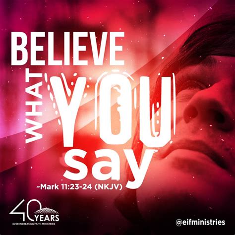 A Poster With The Words Believe What You Say And An Image Of A Womans Face