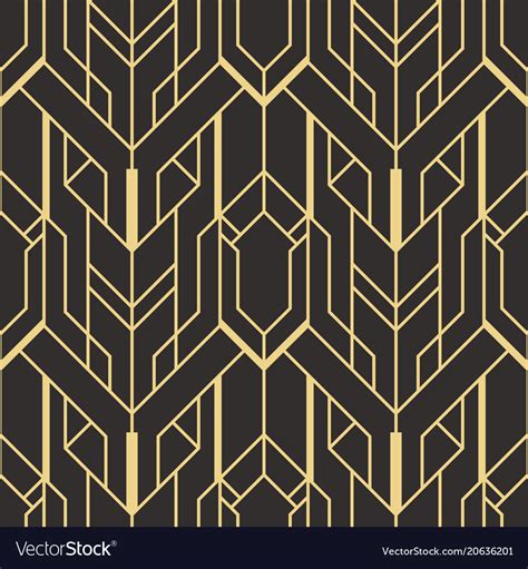 Abstract Art Deco Seamless Pattern 01 Royalty Free Vector