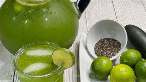 Rica Agua De Pepino Con Limón Y Chia Refrescante Y Saludable La Cocina