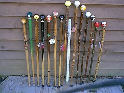 This mod help you to bit your buddy easily. Pool ball walking sticks | JUNK Style | Pinterest