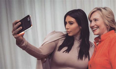 Kim Kardashian Supports For Hillary Clinton In Throwback Selfie On Instagram Celebrity News
