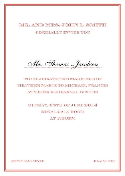 Classic Formal Invitations Eventkingdom