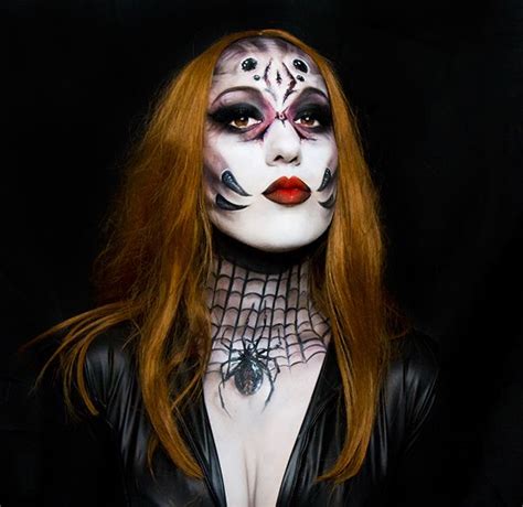 Black Widow Bodypaintfacepaint Halloween Makeup Face Painting