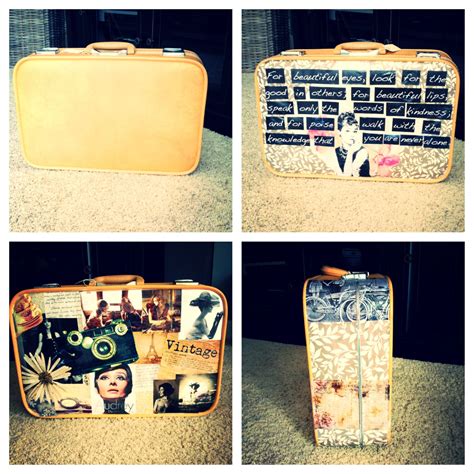 Modge Podge Vintage Suitcase Love It ️ Vintage Suitcase Modge Podge