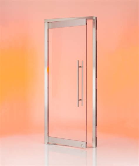Our Contemporary Gl15 Doorset With Frameless Leaf And Stainless Steel