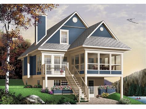 15 Great Concept House Plans For Narrow Sloping Lake Lots