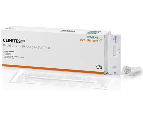 Siemens Clinitest Rapid Covid 19 Antigen Self Test Eua 5 Testkit