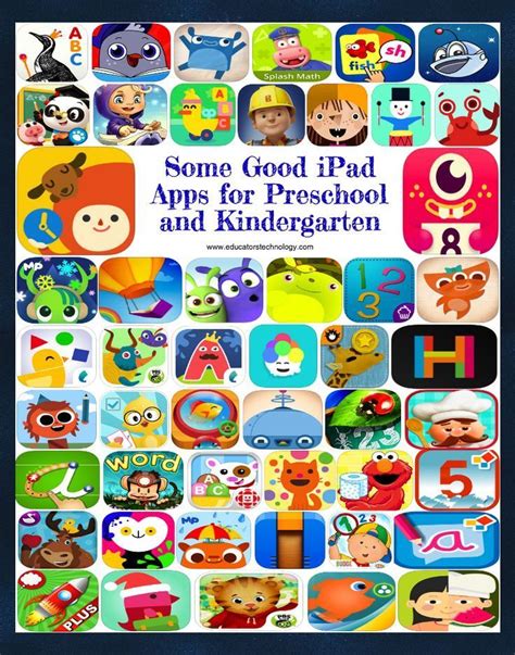 50 Good Ipad Apps For Preschool And Kindergarten Educators Technology
