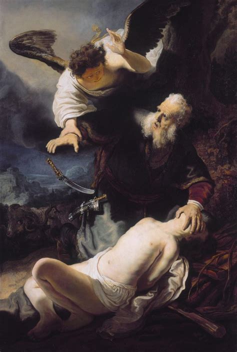 The Sacrifice Of Abraham By Studio Of Rembrandt Wcu Catholic Campus