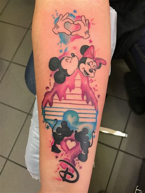 Tattoo Disney In Watercolour Disney Tattoo Watercolour Mickymouse