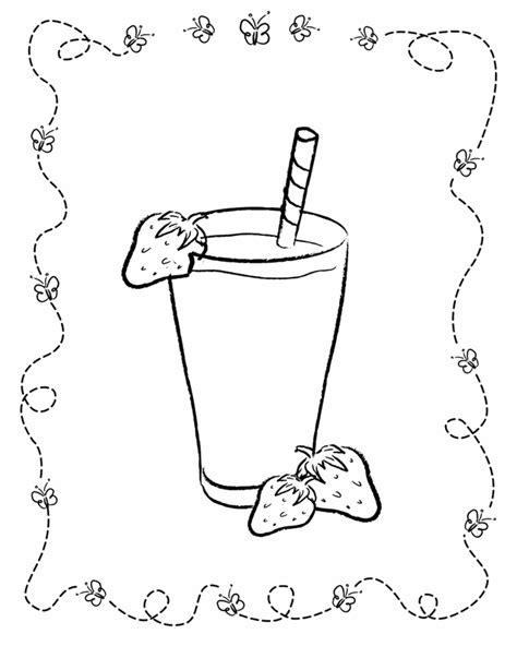 Milkshake Coloring Pages Best Coloring Pages For Kids