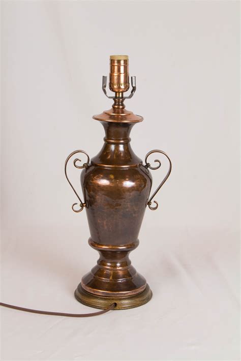 Hammered Copper Table Lamp Appleton Antique Lighting