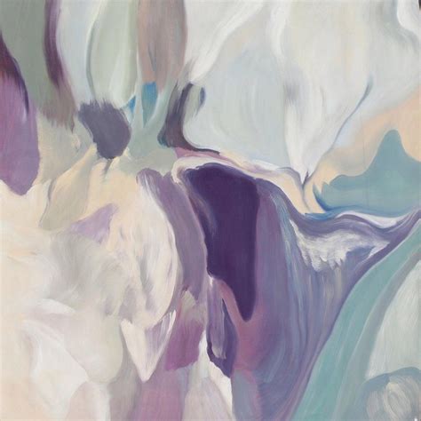 Irena Orlov Purple Blue Abstract Oil Painting On Canvas 38 X 38