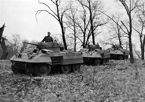 M8 Greyhound Armored Cars In Field Trials World War Photos