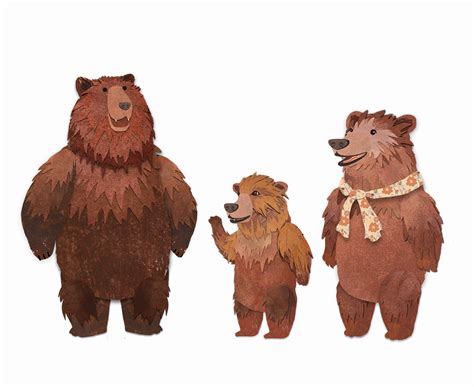 Goldilocks And The 3 Bears Clip Art