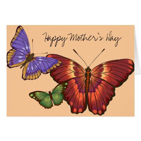 Butterfly Mothers Day Greeting Card Zazzle
