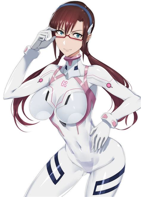 Anime Girls Fan Art Neon Genesis Evangelion Brunette Makinami Mari Illustrious Solo