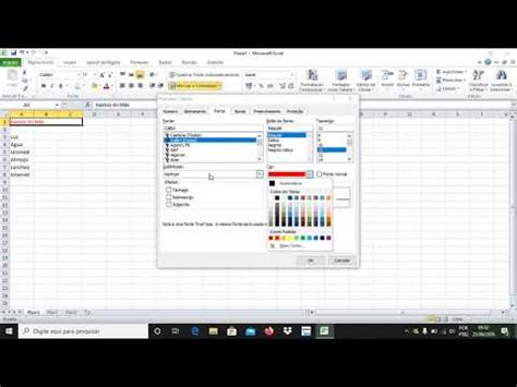 Nvda Formata O De Cores No Excel Youtube