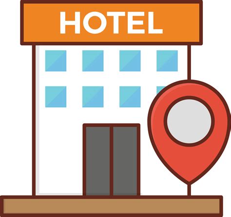 Hotel Vector Illustration On A Transparent Background Premium Quality