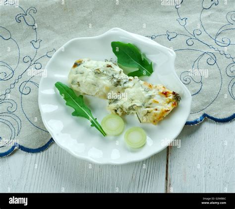 Baked Cod With Cream Sauceswedish Cuisine Stock Photo Alamy