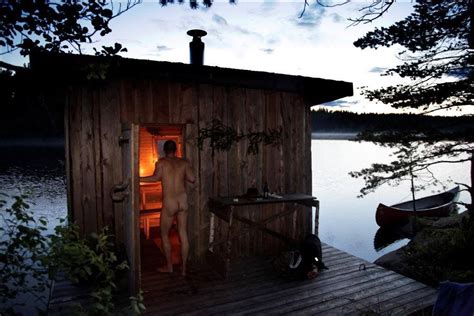 Floating Sauna At Kolarbyn Ecolodge In Skinnskatteberg Sweden Wildsweden Com Eco Lodge